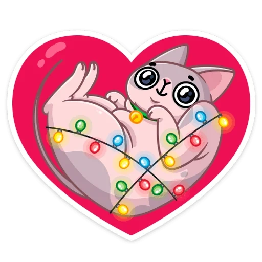 puffy, valentine, great, kawaii's heart