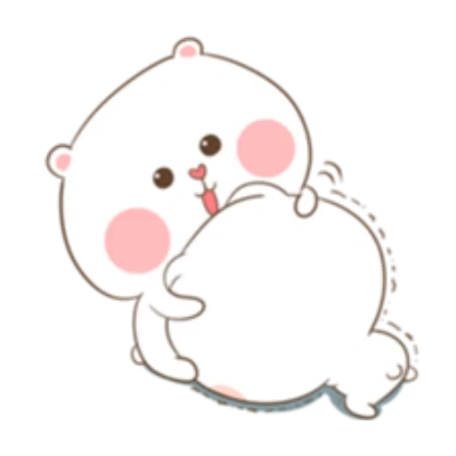 puffy bear, cute drawings, tuagom puffy bear, cute kawaii drawings, tuagom puffy bear and rabbit