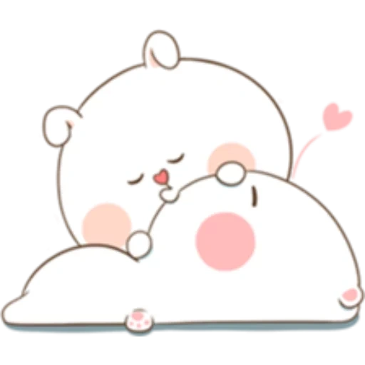 the pairs are cute, cute drawings, tuagom puffy bear, dear drawings are cute, tuagom puffy bear and rabbit