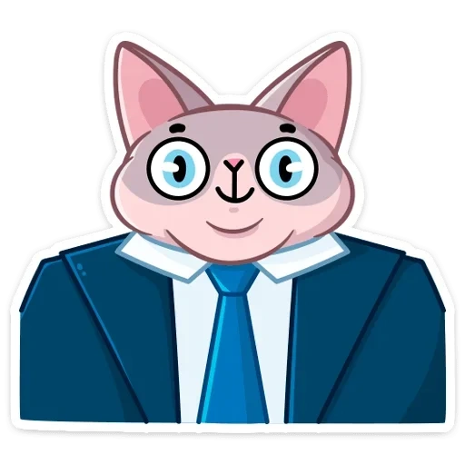 puffy, human, business cat