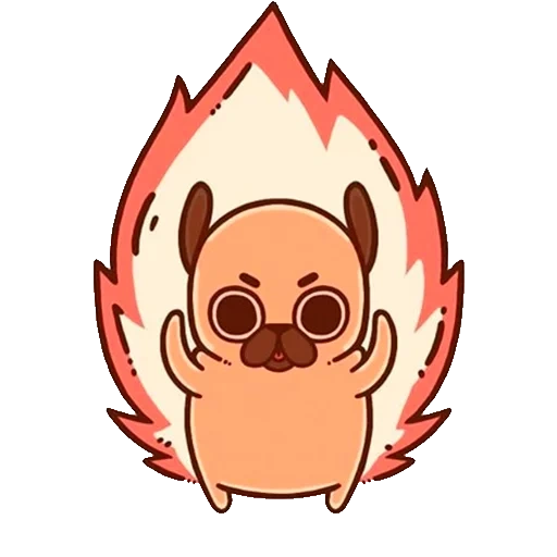 i disegni sono carini, pugliepug.com, disegni di kawaii, schizzi pugs, kawai mops puglie