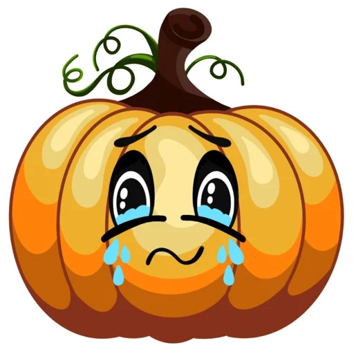 calabaza, la calabaza está llorando, cariño de calabaza, ojos de calabaza, calabaza de dibujos animados