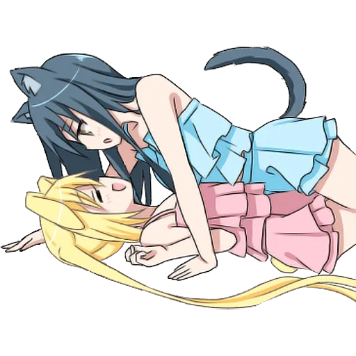 anime, anime asonna, anime kucing, girls love story, terushi__ dikenal sebagai kisah cinta cewek 2