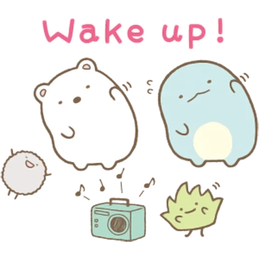 the drawings are cute, kavai drawings, the animals are cute, sumikko gurashi, cute drawings of chibi