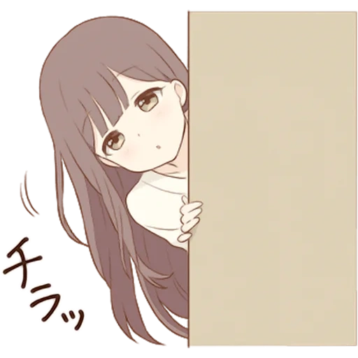 figure, anime girl, cartoon character, girl cartoon character, anime girl peeking