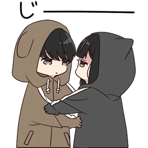 days, figure, yurudulakuen, cartoon cute, cute cartoon couple