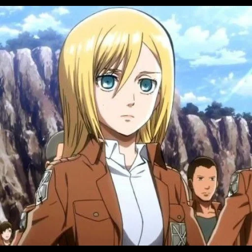 titan attack titan, christa greift die titanen an, die titanen greifen chstora an, christa lenz attackiert die titanen, der angriff der titanen die geschichte von rice