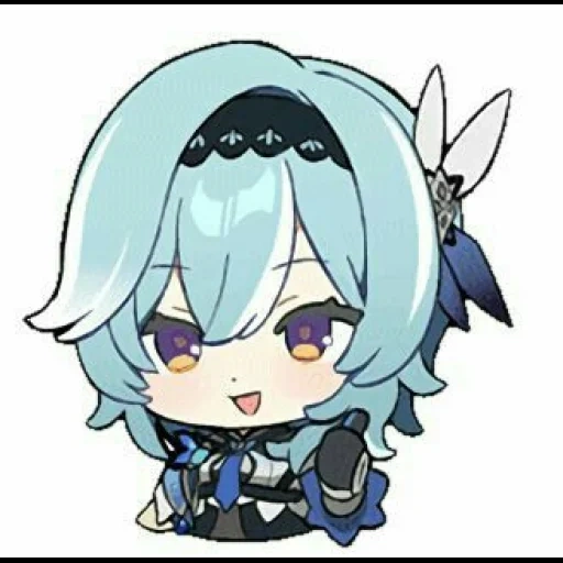 chibi, chibi baal genshen, honkai impact 3 rd, chibi genshen einschlag, chibi wurzelzentrum einflussaufkleber