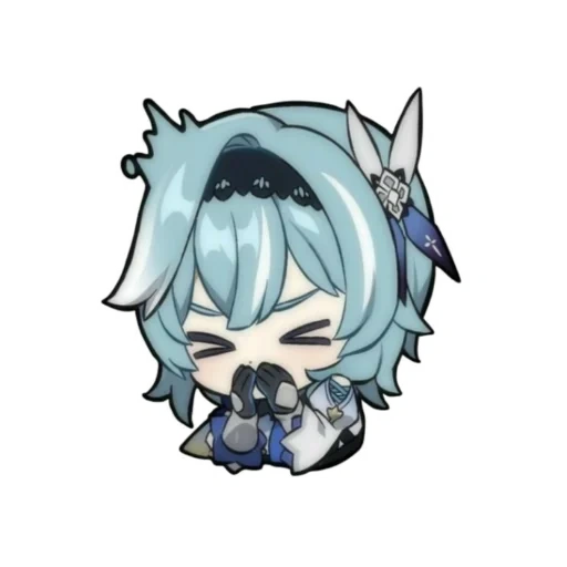 eola, genshin impact, genshin impact chibi, honkai impact chibi, genshin impact vicki