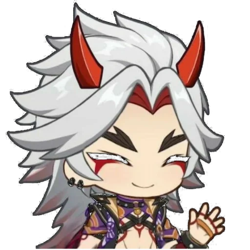 itto chibi, arataki itto, genshin impact chibi, mobile legends bang bang, arataki itto genshin impact