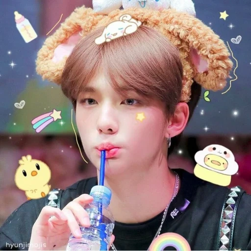 kay pop, mit hyun-jin, felix stag chibi, hyunzhin streunende kinder, streunende kinder hyunzhin memes