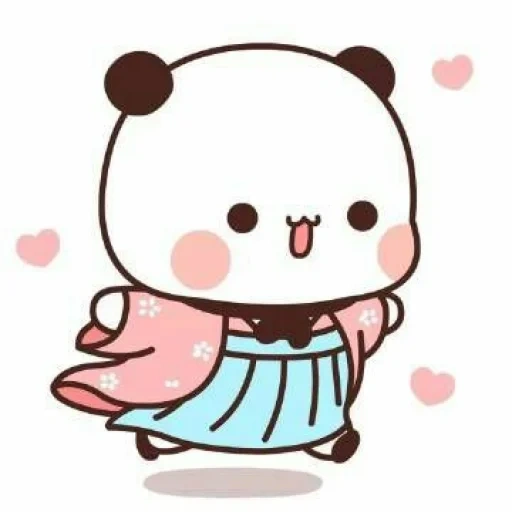 clipart, cute drawing, the drawings are cute, kawaii panda brownie, lovely panda drawings
