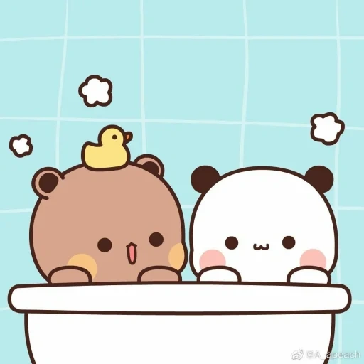 kawaii, lait moka, les dessins sont mignons, milk moka bear, milk moka bear ice cream