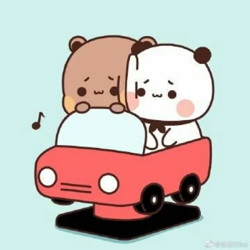 kawaii, kawaii panda, dessins mignons, bubu dudu bear, beaux dessins de panda