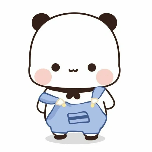 meo, kawaii, dessins mignons, dessins mignons de chibi, le panda est un dessin doux