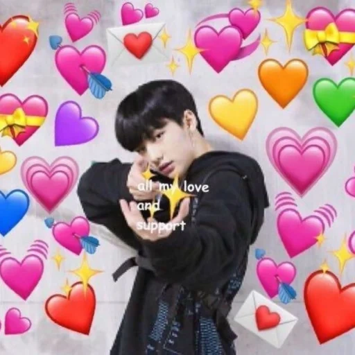 cuore bts, jung jungkook, gene bts hearts, bts cuori del cuore, jackson van heart