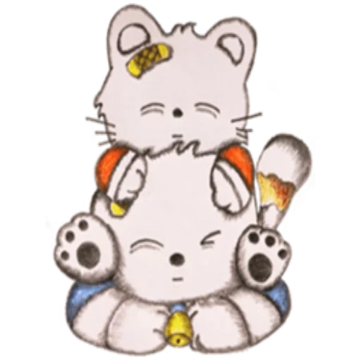 chat, mochi, dessins mignons, dessins kawaii mignons, mochi peach cat nouveau