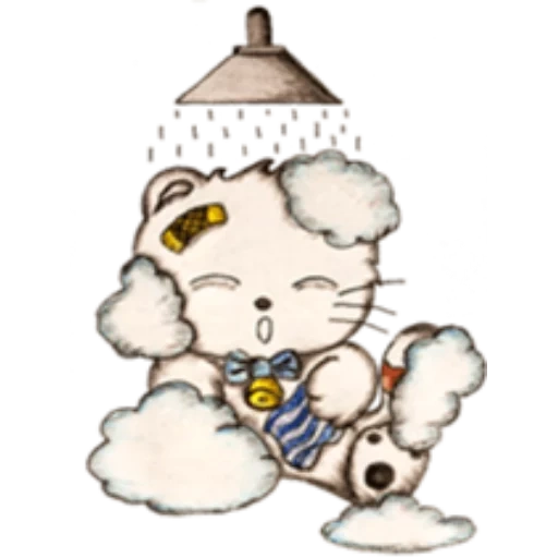 gato, gatinho, hello kitty, arte de tiny tatty teddy, indicador tiny tatty teddy