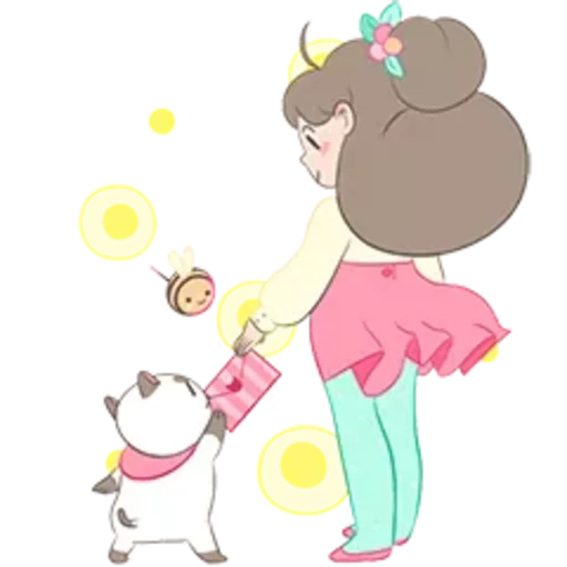 puppycat, bipapikate, a lovely pattern, bee and puppycat, b pappickat characters