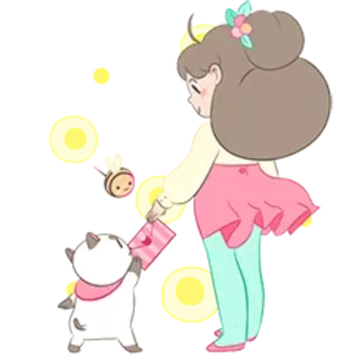 puppycat, би паппикэт, милые рисунки, bee and puppycat, би паппикэт персонажи