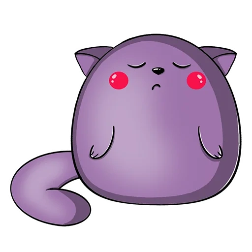 nyashni, pussin cat, purple, purple cat
