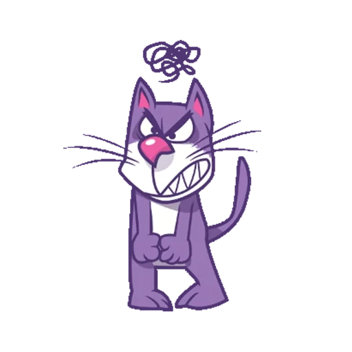 gatto, viola, violet cat, gatti viola