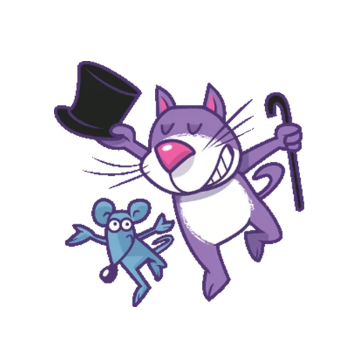 кот, фиолетовый кот, фиолетовые коты