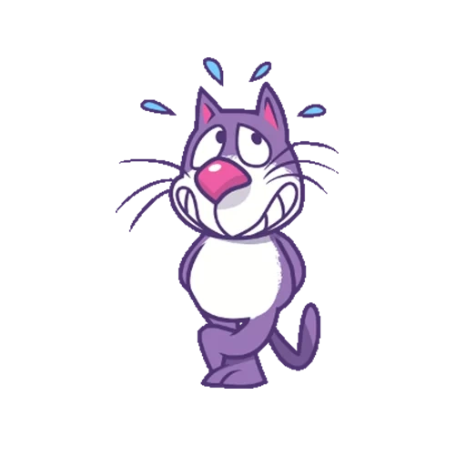 кот, фиолетовые, фиолетовый кот, фиолетовые коты