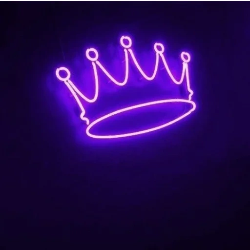 tanda neon, mahkota neon, tanda neon, pencahayaan neon, neon sign crown