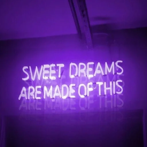 sweet dreams, sweet dream neon light, purple aesthetics, sweet dream aesthetics, it was all a dream wallpaper