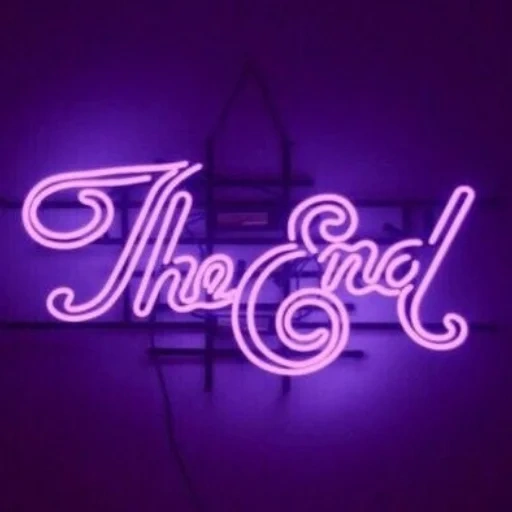 le signe néon, lettres néon, néon violet, enseignes au néon, fond de violet au néon