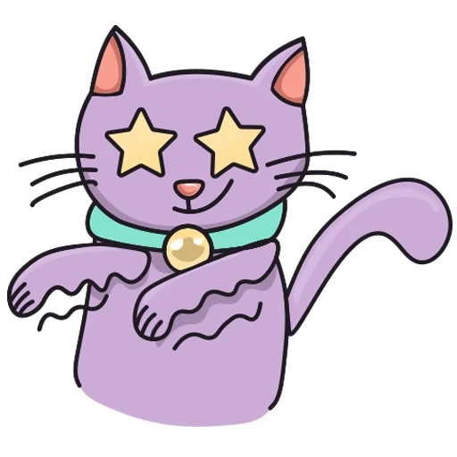 die katze, purple cat, purple cat, katze dachs lila