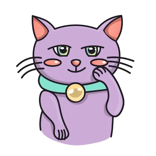 purple cat, purple cat, katze dachs lila, aufkleber lila robben