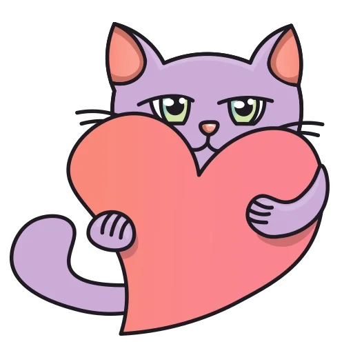 purple cat, purple cat, katze dachs lila, purple heart cat