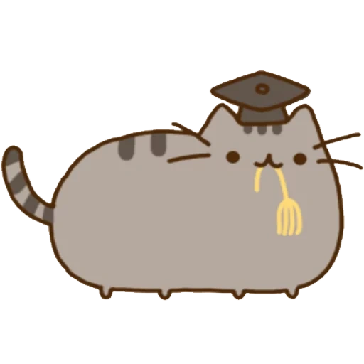 пушин, кот пушин, котик пушин, pusheen cat