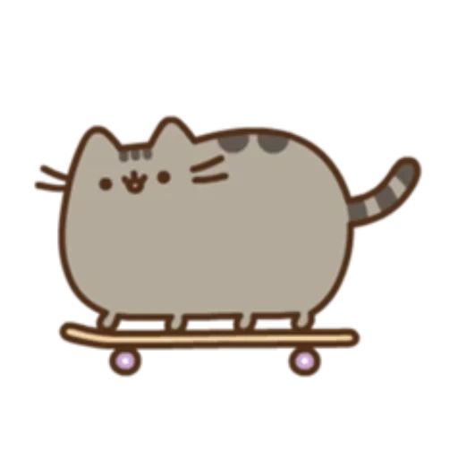 pushin, pusheen, pusing kucing, pusheen the cat, animasi kucing pusing