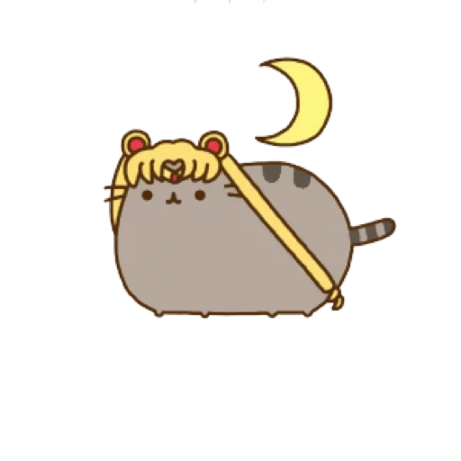 empurre, pusheen, pushin cat, gato pusheen, kitty pushin