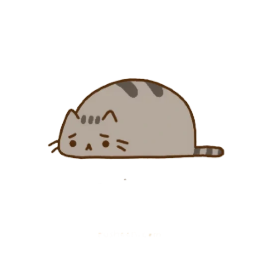 pusheen, pushin si kucing, kucing pujin, kucing pujin, pu god sadness