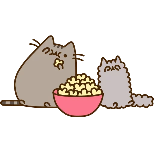 pusheen, pussin cat, pussin cat, pusheen the cat, maopushen popcorn