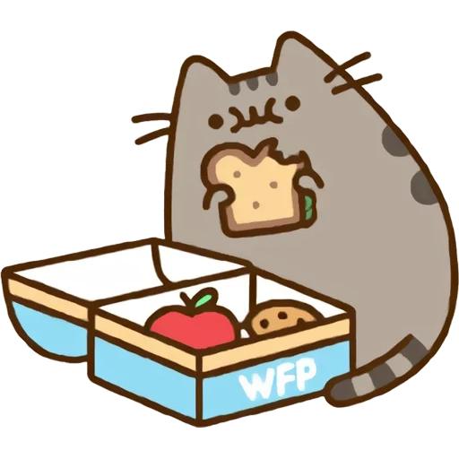 katze pushin, pushin kat, pusheen cat, pushin kat isst, pushin kat food