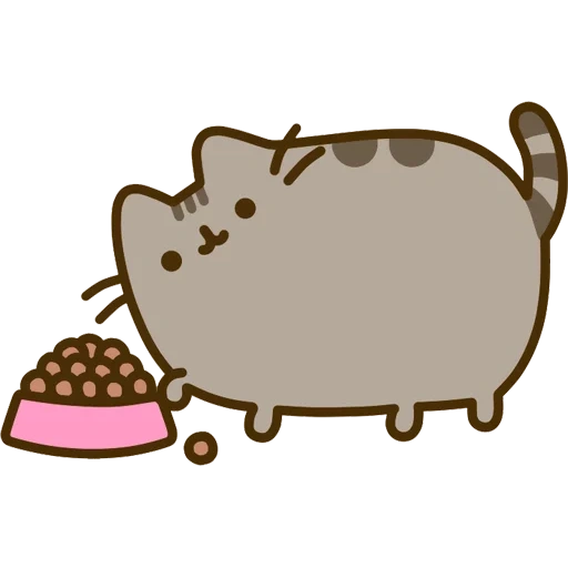 tekan kedalam, pushin cat, pushin kat, pusheen cat