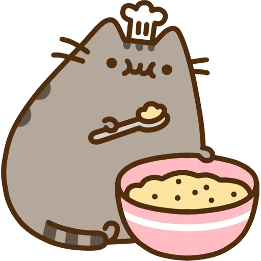 pushen, gato pusin, gato pusin, pusheen the cat, chef de gato pusin