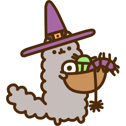 pushin witch, aura pusheen m