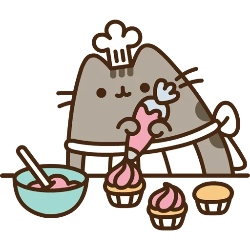 katze pushin, pushin kat, pusheen cat, pushin kat cook, pushin kat feiertag