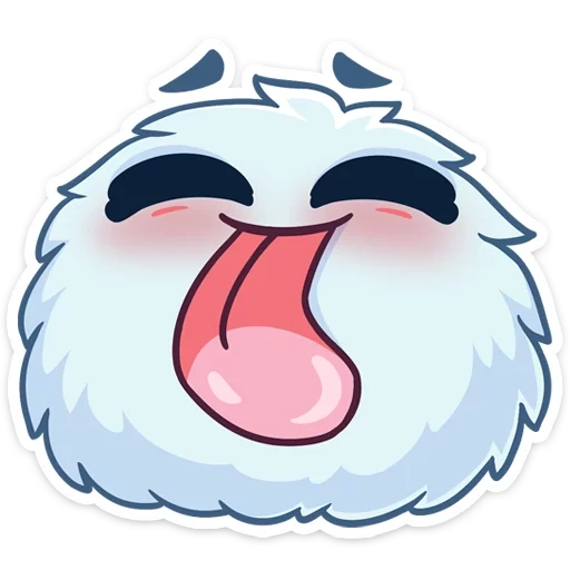fluffy stickers, stickers of tenthograms of fluffy, stickers for telegram, lovely stickers, fluffy stickers