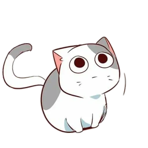 kucing, kucing, anime kucing, pus nyanagami, sketsa anjing laut yang lucu