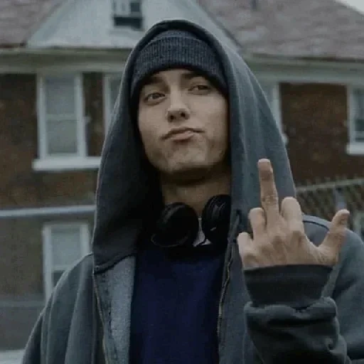 eminem, эминем фак, eminem 8 mile, eminem показывает фак, 8 миля эминем показывает фак