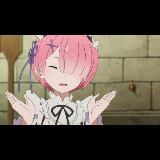 animación de ram, rem re zero, animación re zero, ray cero animación, re zero vive cero al mundo alternativo