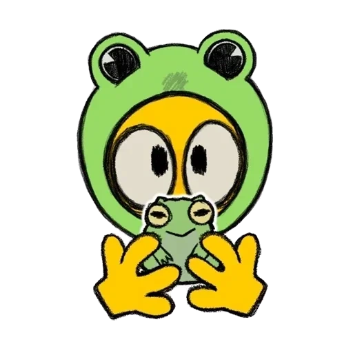персонажи, держи лягушку, рисунок лягушки, cursed emoji frog