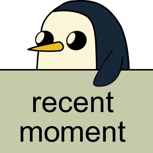 un meme, testo del testo, i pinguini, faccia di gunther, penguin adventure time
